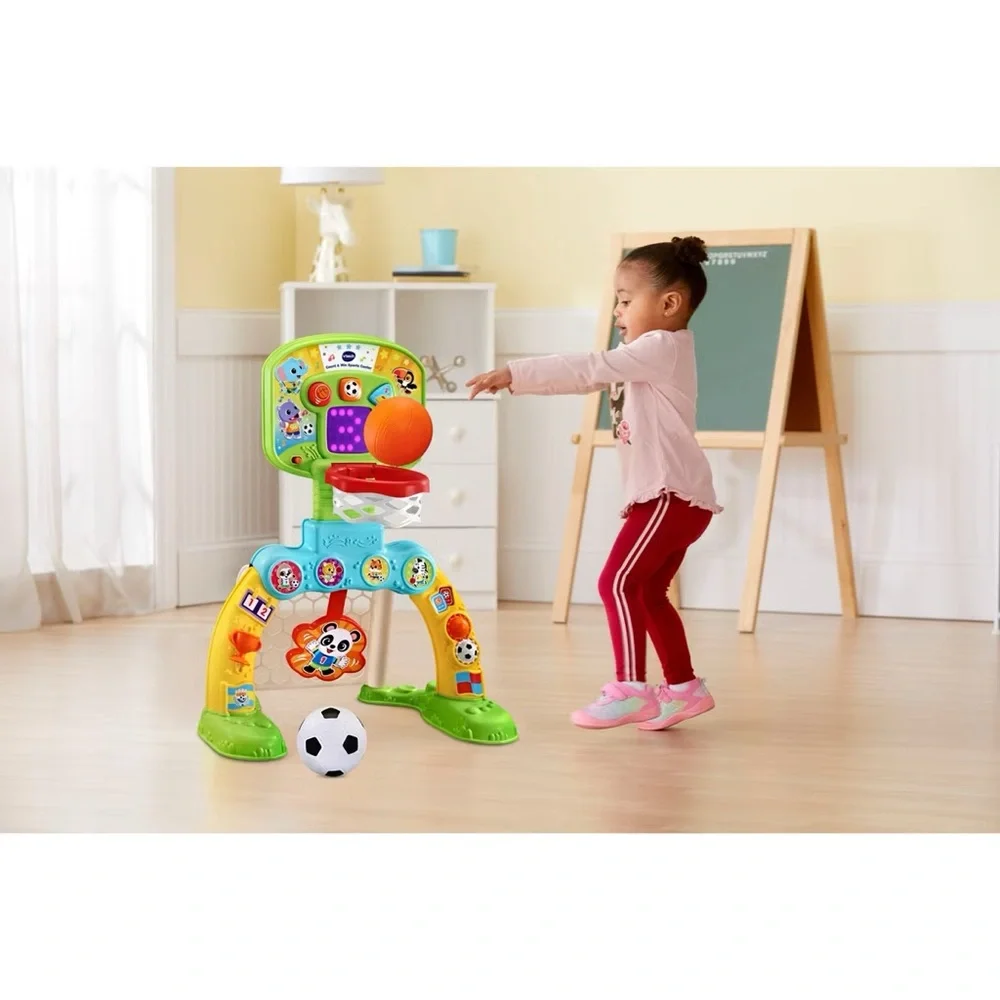 VTech Count & Win Sports Center with Basketball and Soccer Ball